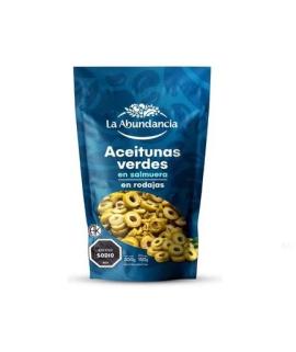 Aceitunas verdes La Abundancia en rodajas 300gr
