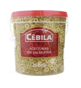 Aceitunas verdes en rodajas Cébila 8kg