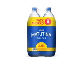 Agua Matutina c/gas 4 bot x2.25lt