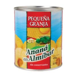 Ananá en almíbar Pequeña Granja en rodajas 830gr