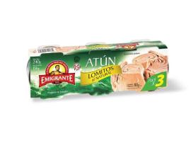 Atún Emigrante lomos al natural 3x80gr