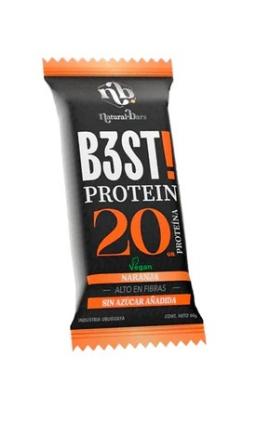 Barrita cereales NB B3ST naranja vegana 60gr