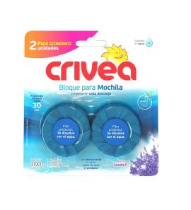 Bloque p/mochila Crivea lavanda x 2un 100gr