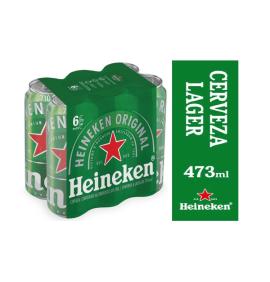 Cerveza Heineken 6 latas x710ml