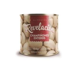 Champiñones enteros Revelación lata 184gr