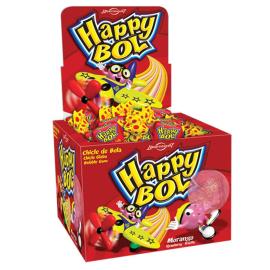 Chicles Happy Bol frutilla 46 unid.