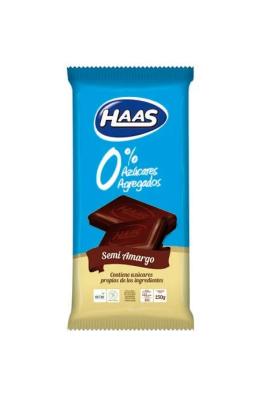 Chocolate Haas s/azu semi amargo 150gr
