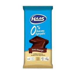 Chocolate Haas s/azu semi amargo 70gr
