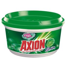 Detergente Axion en crema limón 450gr