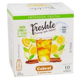 Freshte Cabral limon.vaini.té verde 10un 2gr c/u