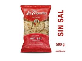 Galletas La Trigueña s/sal 500gr