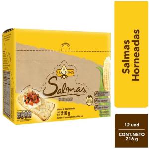 Galletas de maíz Salmas horneadas 216gr