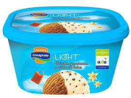 Helado Conaprole light vain.y dulce d leche graniz 2lt