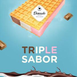 Helado Deseado sandw.fruti.choco.vaini 14un