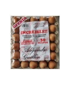 Huevos Guillen colorados grande x30un