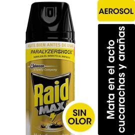 Insecticida Raid Max cucara.y arañas 360cc