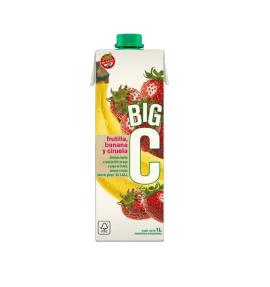 Jugo Big C banana y frutilla 1lt