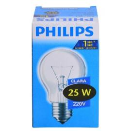 Lámpara PHILIPS luz clara 10unid x25W