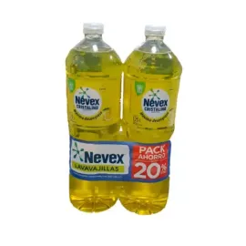 Lavavajilla Nevex limón 1,25lt pack x2