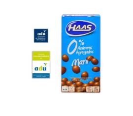 Maní c/choco Haas s/azúcar 70gr
