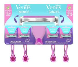 Máq. de afeitar fem. Gillette Venus 4un