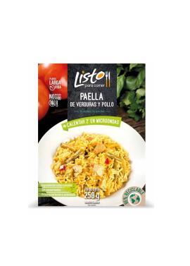Paella verduras y pollo Listo 250gr