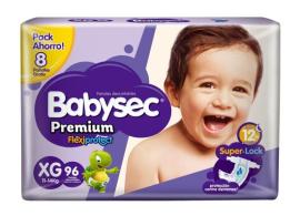 Pañales Babysec premium Super XG x96