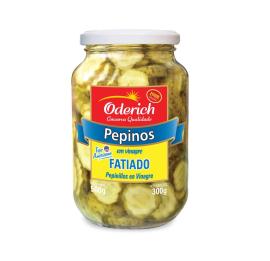 Pepinos en vinagre Oderich feteados 500gr