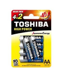 Pila Toshiba alkaline AA 4+2