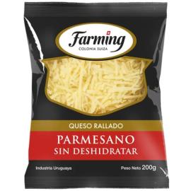 Queso rallado grueso parmesano Farming 200gr