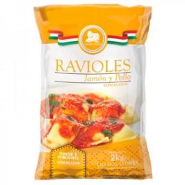 Ravioles de pollo y jamón Los dos Leones 2kg