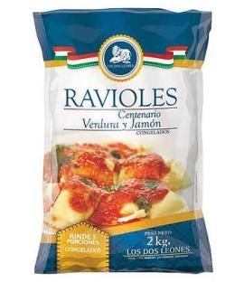 Ravioles de verdura y jamón Los dos Leones 2kg