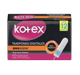 Tampones Kotex super 12un.