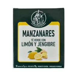 Té Manzanares limón y jengibre 10un x 2gr