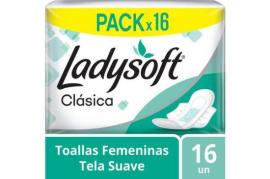 Toalla fem.Ladysoft clásica t.sua c/alas x16